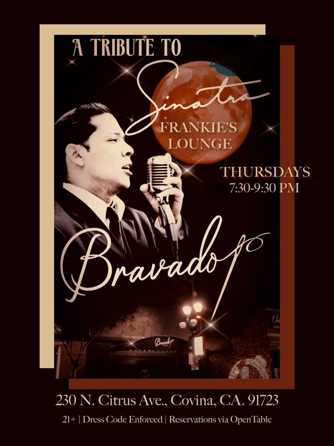 Bravado Bar Frank Sinatra Tribute