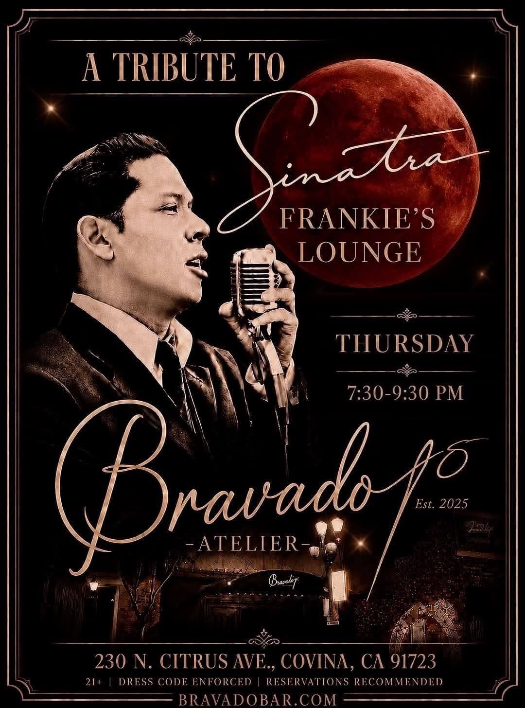 Tribute to Sinatra Performance at Bravado Bar